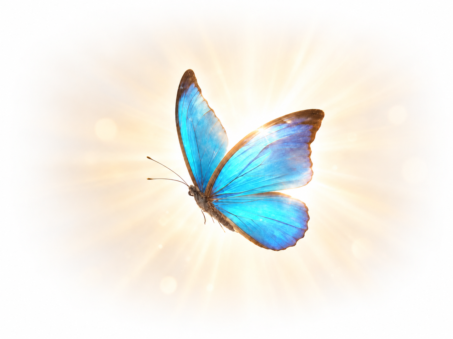 Niebieski motyl